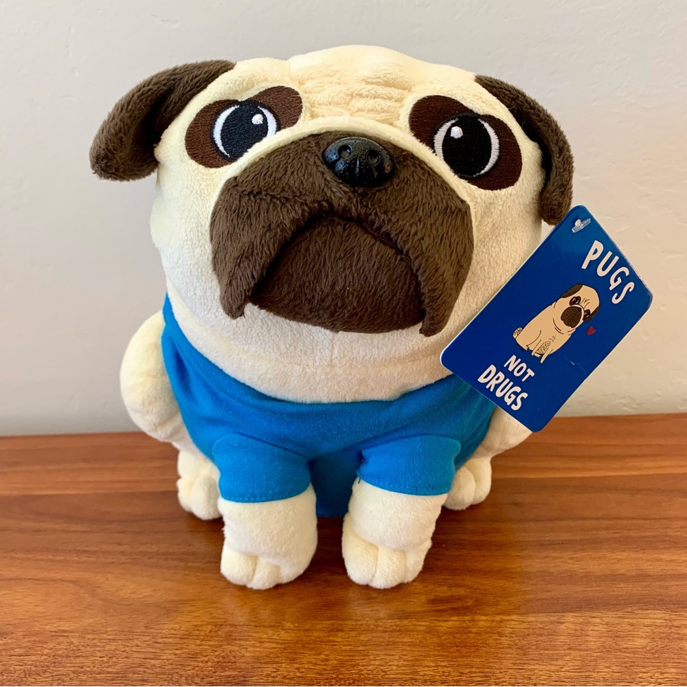 Pugs Not Drugs - Gemma Correll - Pug Plush